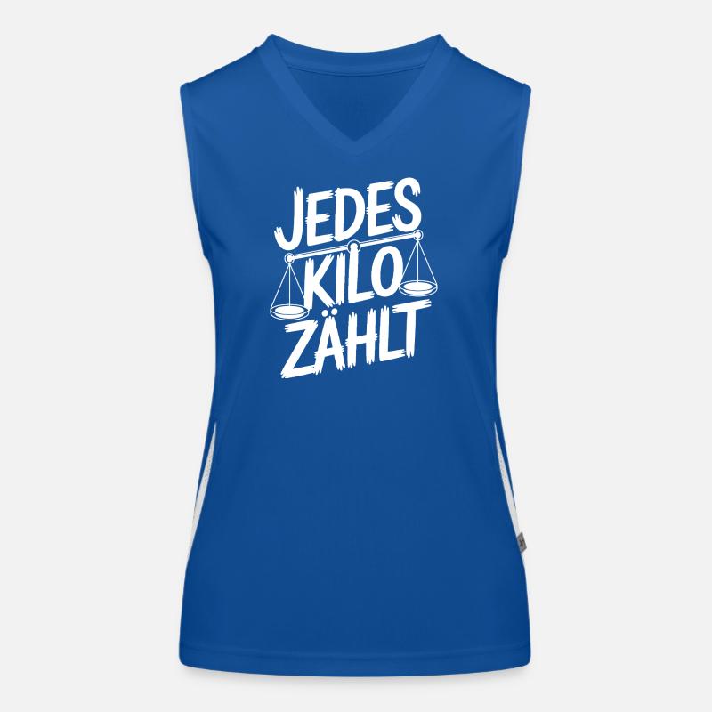 Chaque kilo compte Débardeur respirant contrasté Femme