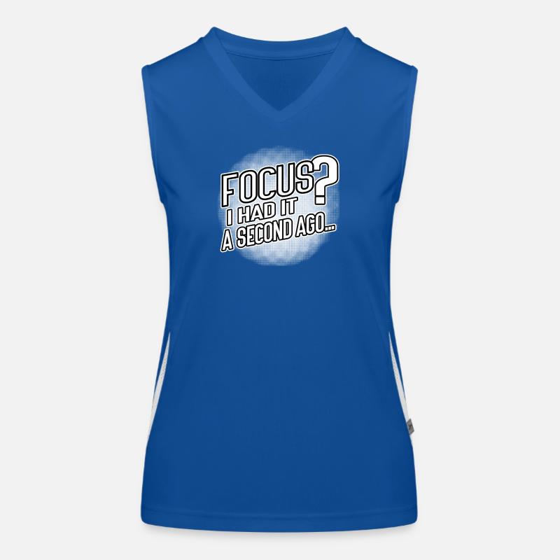 Focus? I Had It a Second Ago – Brain Humor Funktionelles Kontrast-Tank Top für Frauen