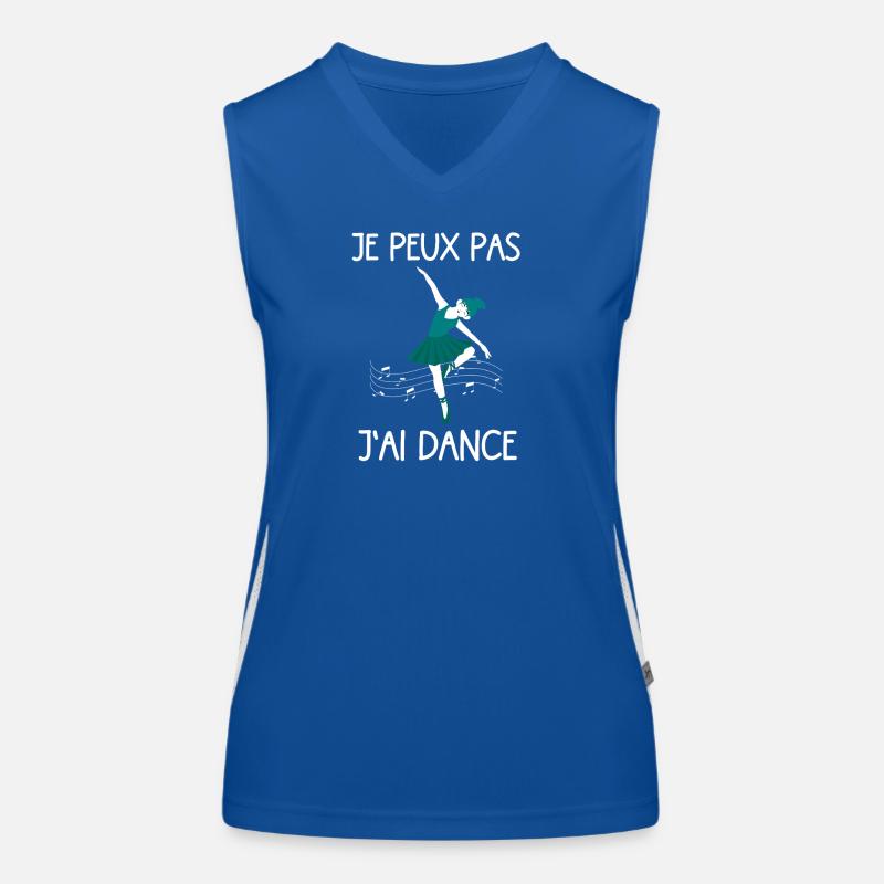 I can't I dance fun gift idea Women's Functional Contrast Tank Top