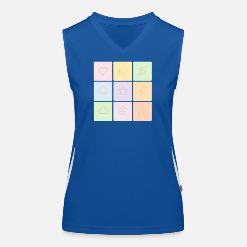 Ambiance Bento Pastel Débardeur respirant contrasté Femme