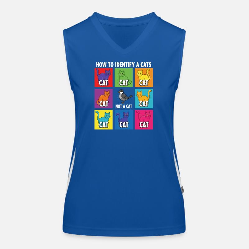 Guide d’identification des chats Débardeur respirant contrasté Femme