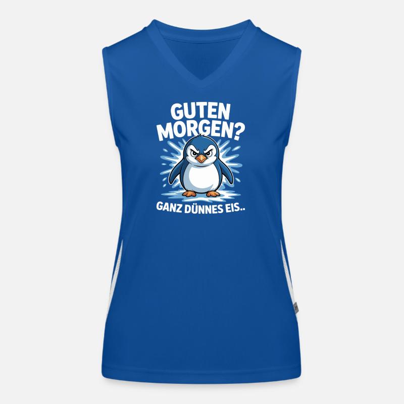 Good morning? Very thin ! Funny Penguin Women's Functional Contrast Tank Top