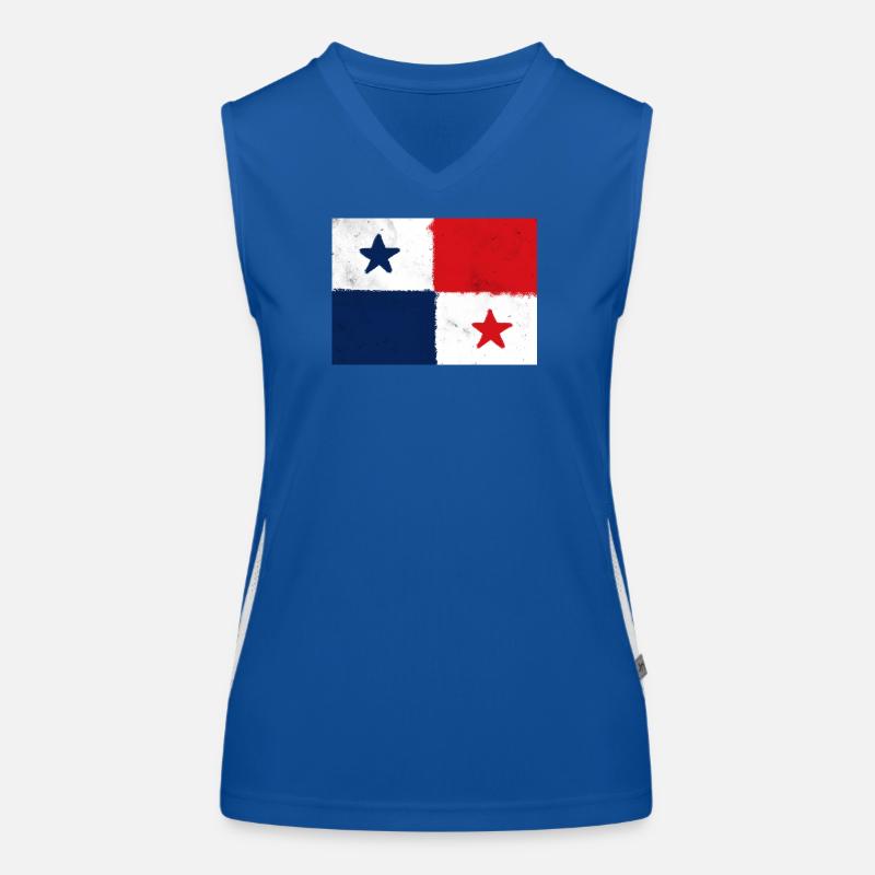 Drapeau du Panama Débardeur respirant contrasté Femme