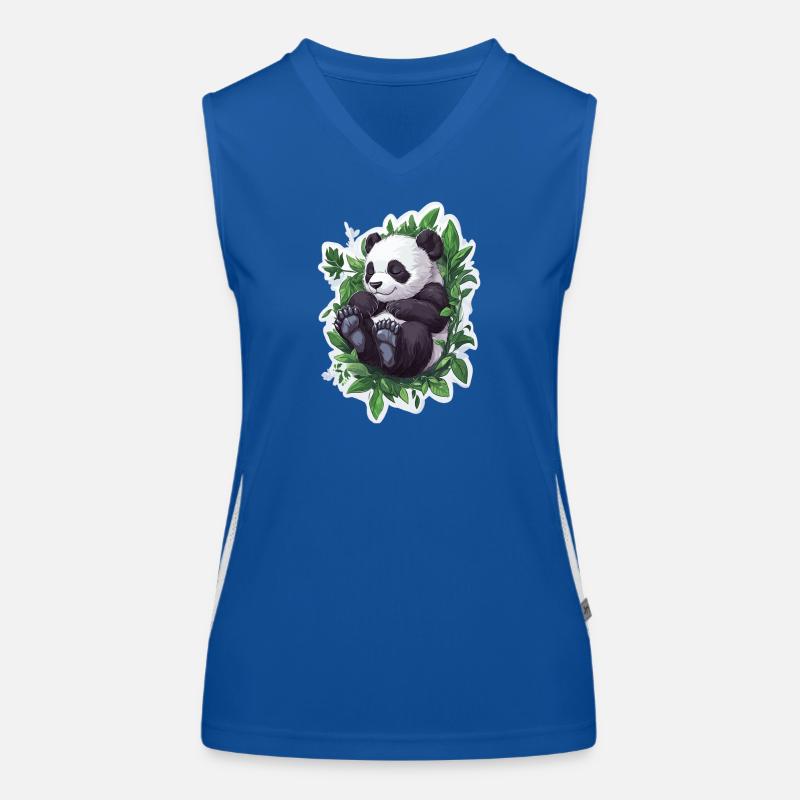 Ours panda mignon Débardeur respirant contrasté Femme