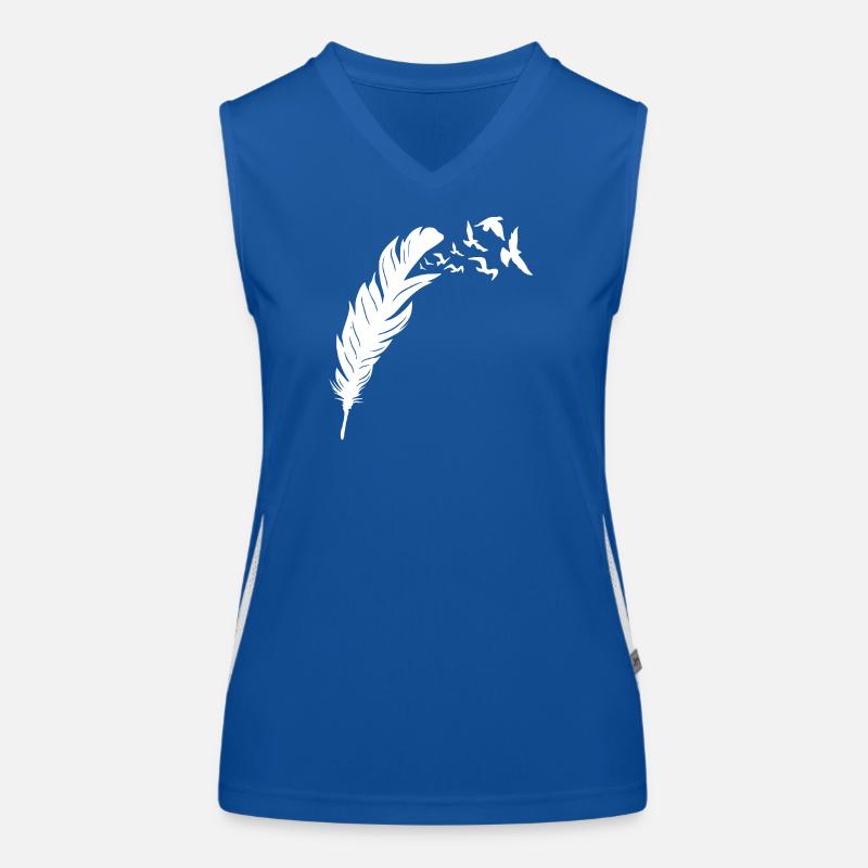 Feathered Freedom Bird Flight Design Women's Functional Contrast Tank Top