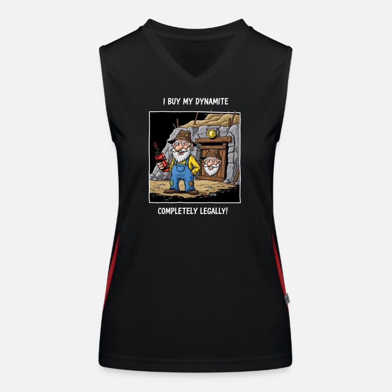 Dynamit-Miner ! Funktionelles Kontrast-Tank Top für Frauen