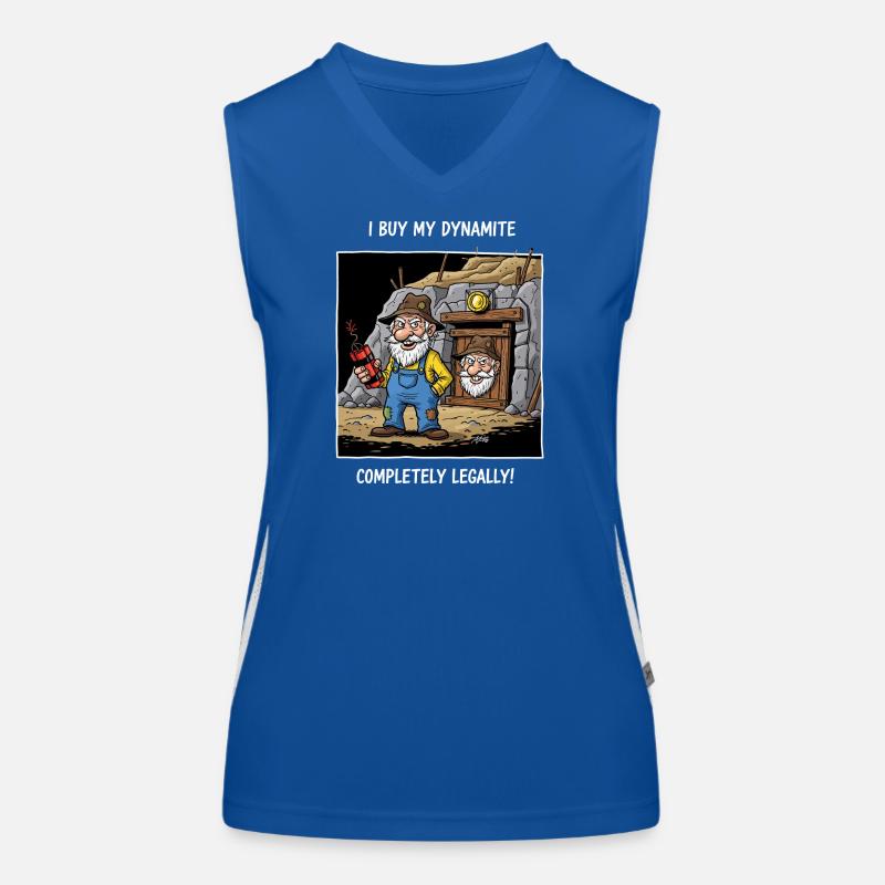 Dynamit-Miner ! Funktionelles Kontrast-Tank Top für Frauen