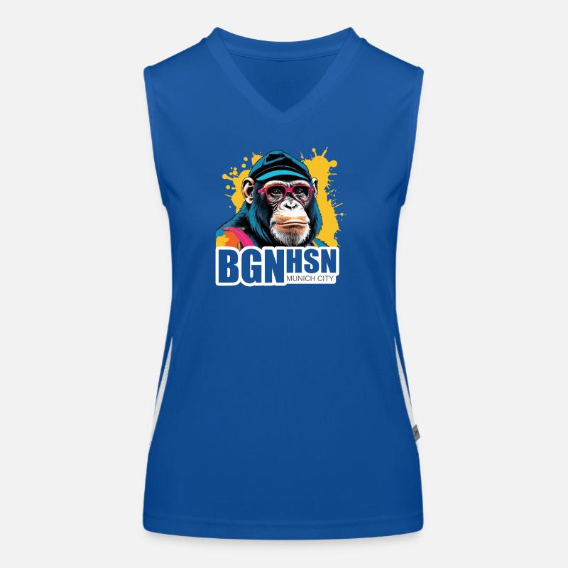 Bogenhausen - parce que c’est votre capot ! Débardeur respirant contrasté Femme