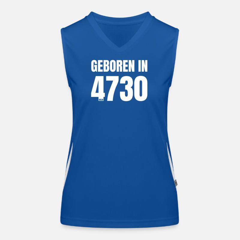 Design 18 – Born in 4730 Women's Functional Contrast Tank Top