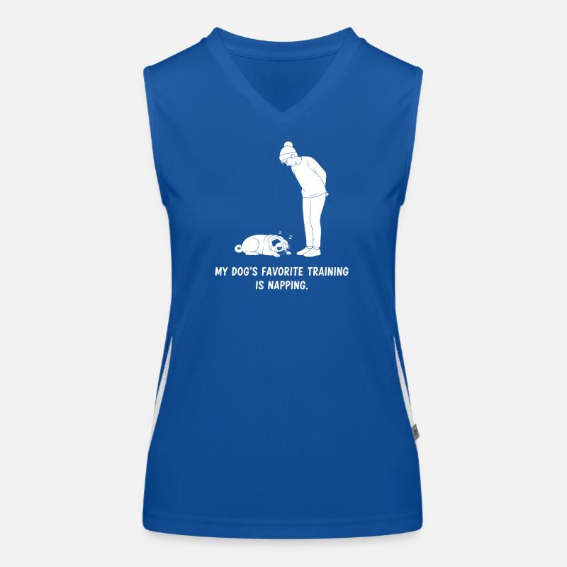 Hundetraining Nickerchen Funktionelles Kontrast-Tank Top für Frauen