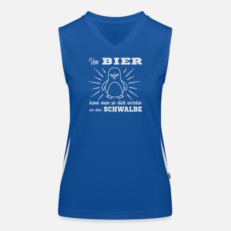 Bier Spruch Funktionelles Kontrast-Tank Top für Frauen