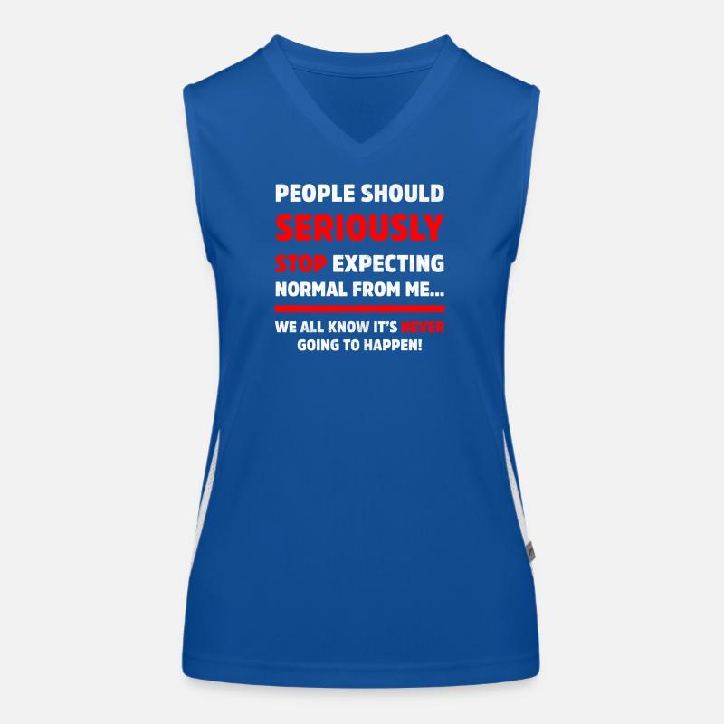 People Should Seriously Stop Expecting Sarcastic Women's Functional Contrast Tank Top