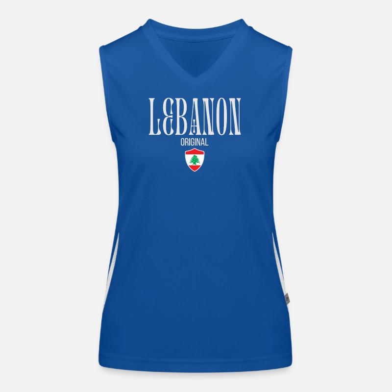 Ursprünglich aus dem Libanon, geboren im Libanon Funktionelles Kontrast-Tank Top für Frauen