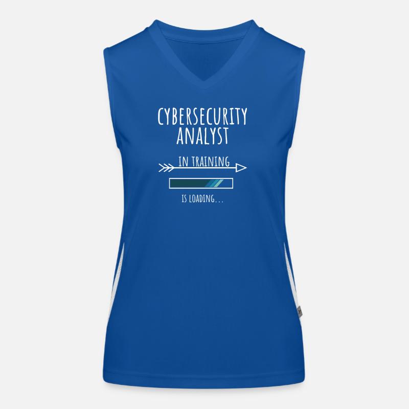 Cybersecurity Analyst Geschenk Beruf Ausbildung Funktionelles Kontrast-Tank Top für Frauen