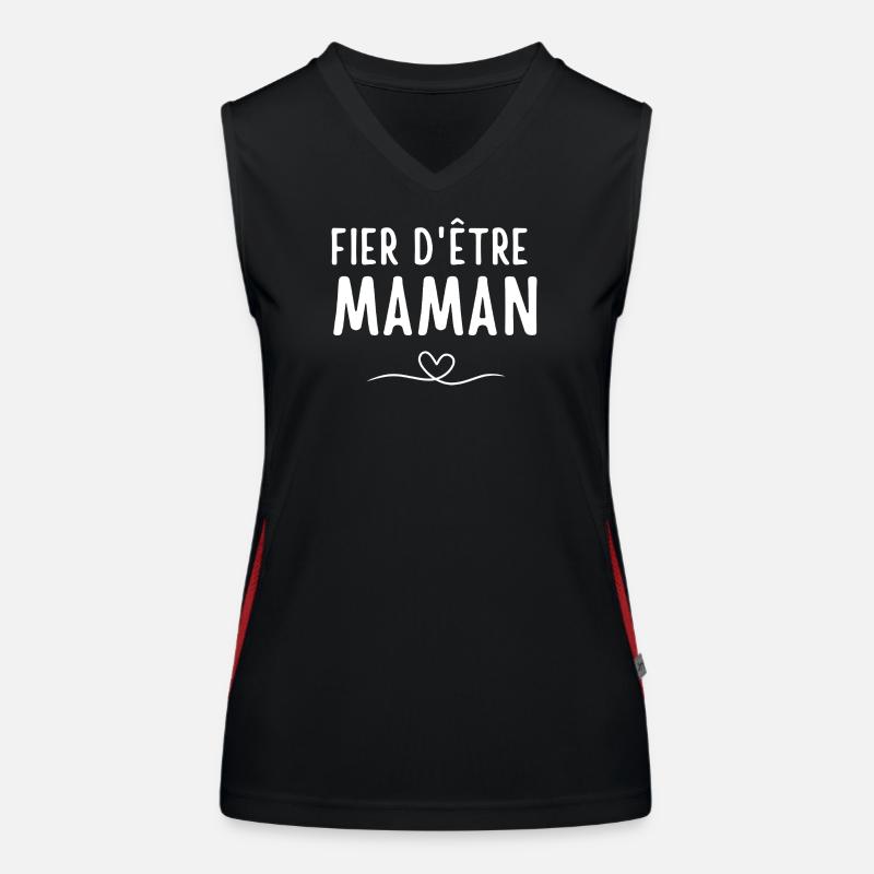 Stolz darauf, eine Mutter mit positiver Botschaft zu sein Funktionelles Kontrast-Tank Top für Frauen