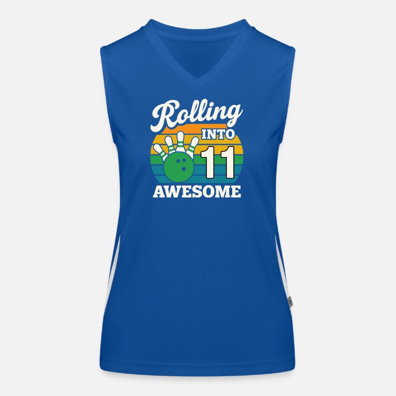 Retro 11 Bowling Celebration Tee Women's Functional Contrast Tank Top
