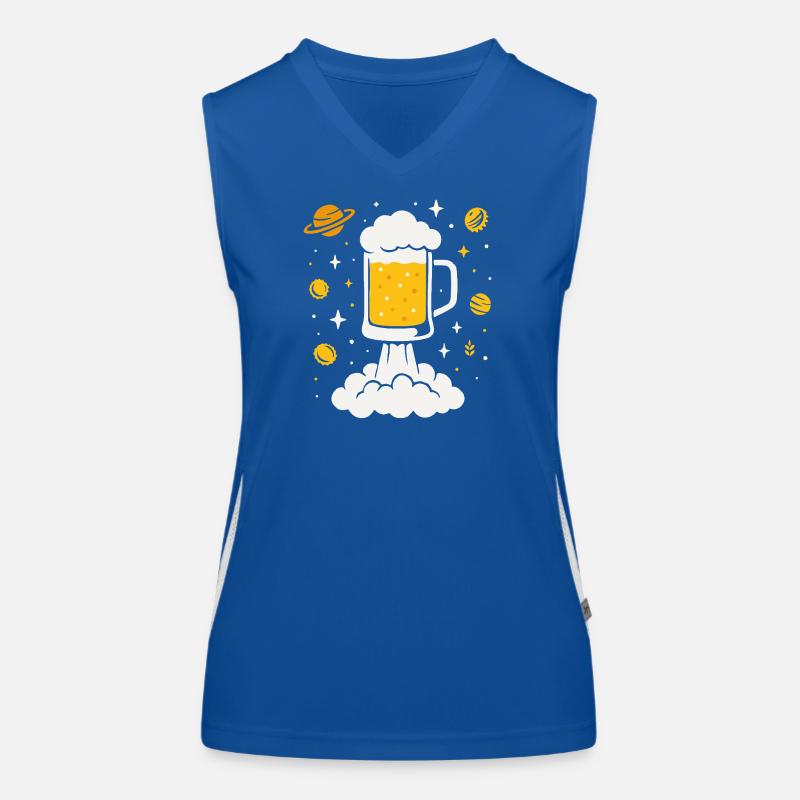 Fusée à bière dans l’espace Débardeur respirant contrasté Femme