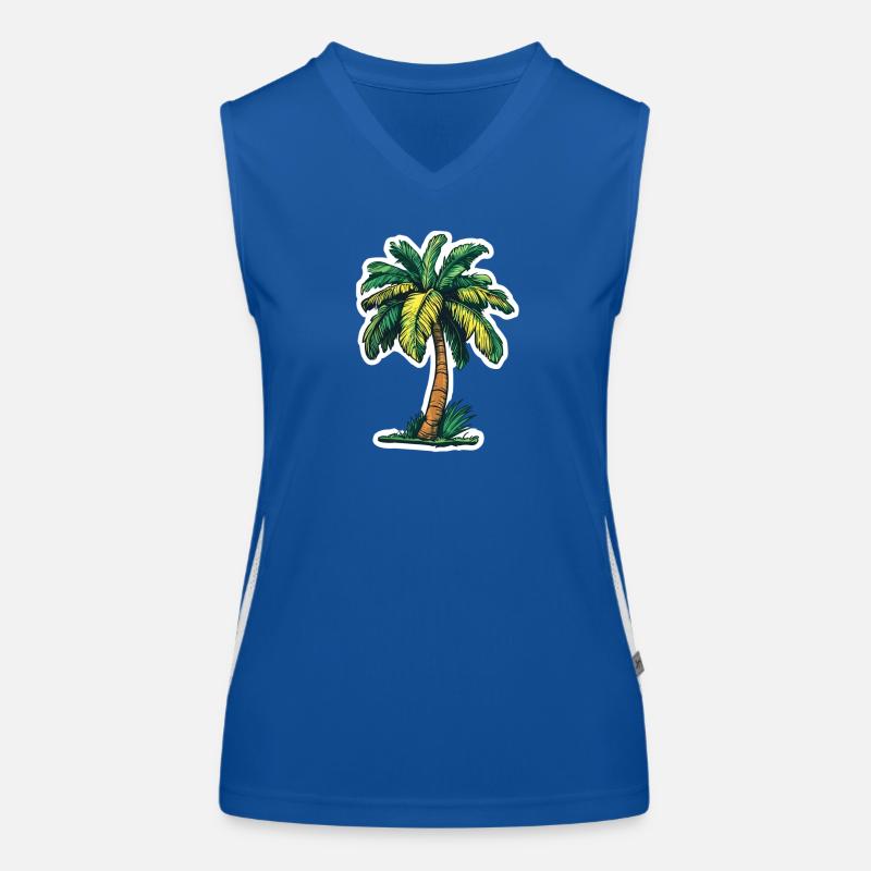 Palm tree Women's Functional Contrast Tank Top