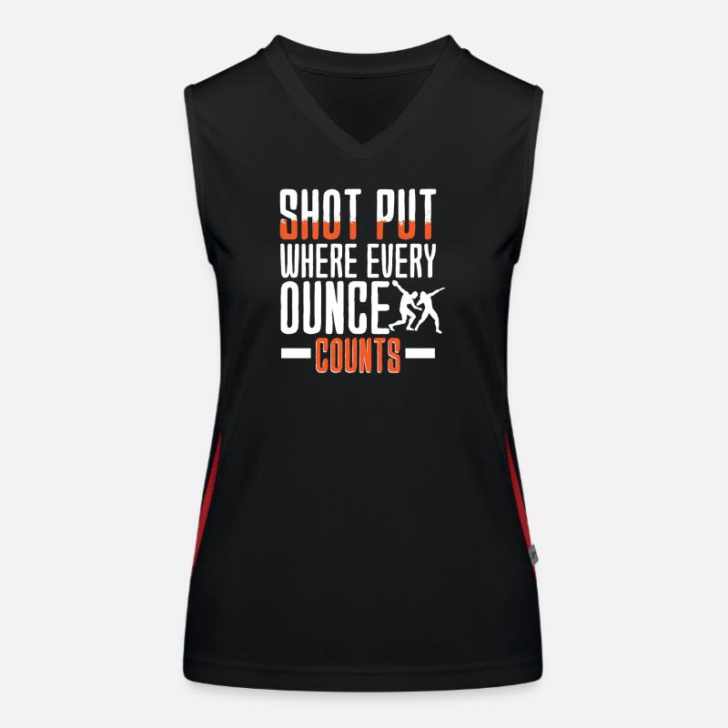 Shot Put Shot Put Shot Putter Women's Functional Contrast Tank Top