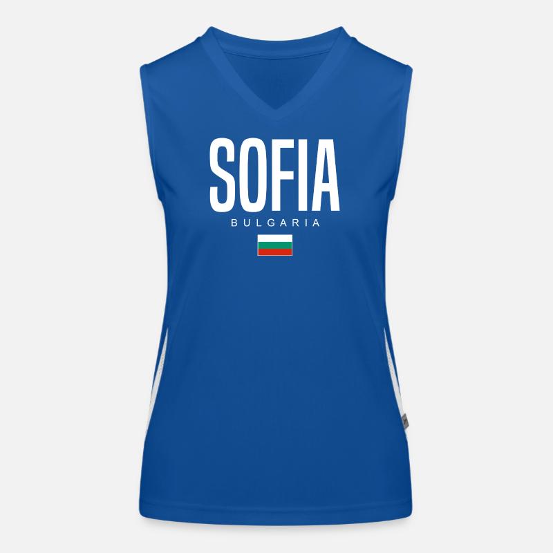 Sofia Bulgaria Women's Functional Contrast Tank Top