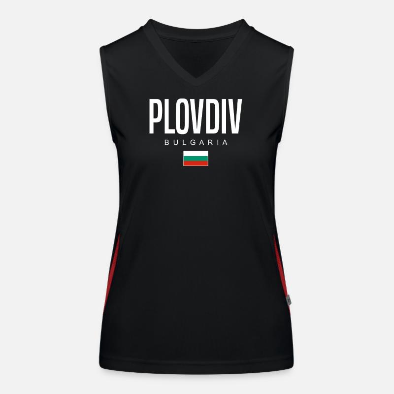 Plovdiv Bulgarie Débardeur respirant contrasté Femme
