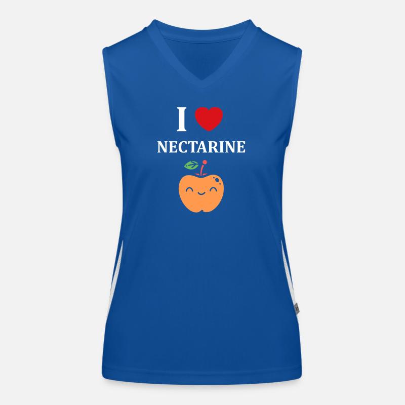 Clothing with Lemon and Nectarine pattern Women's Functional Contrast Tank Top
