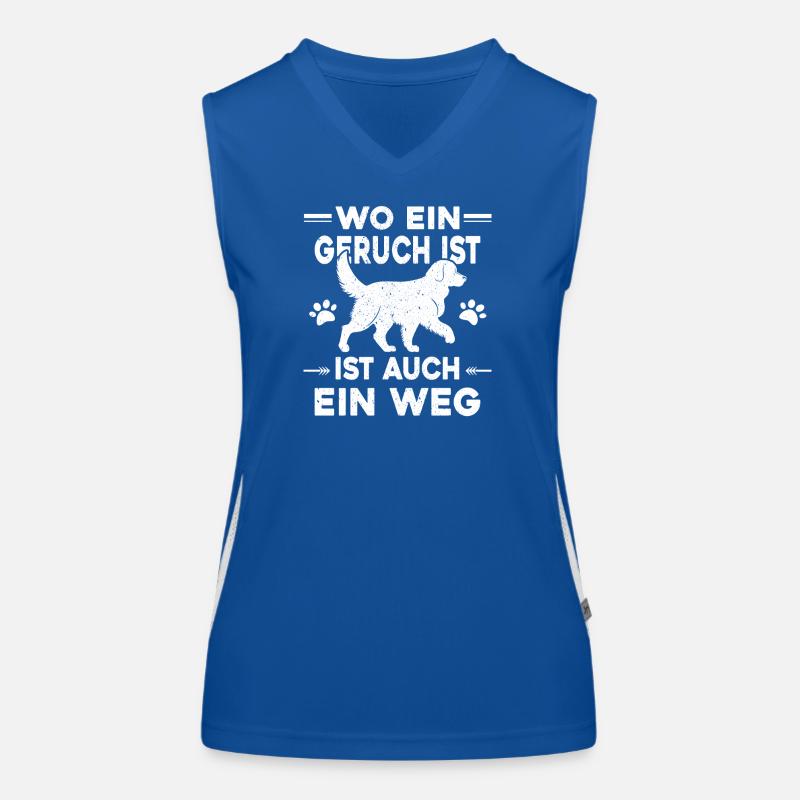 Mantrailing  - Wo ein Geruch da auch ein Weg Funktionelles Kontrast-Tank Top für Frauen