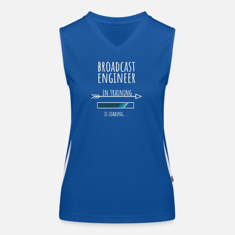 Engineer Gift Profession Training Broadcasting Technology Women's Functional Contrast Tank Top