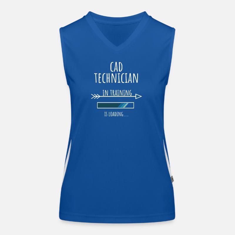 Geschenk Beruf Ausbildung CAD Technician Funktionelles Kontrast-Tank Top für Frauen