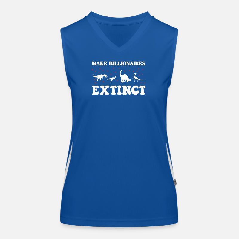 Make Billionaires Extinct Women's Functional Contrast Tank Top