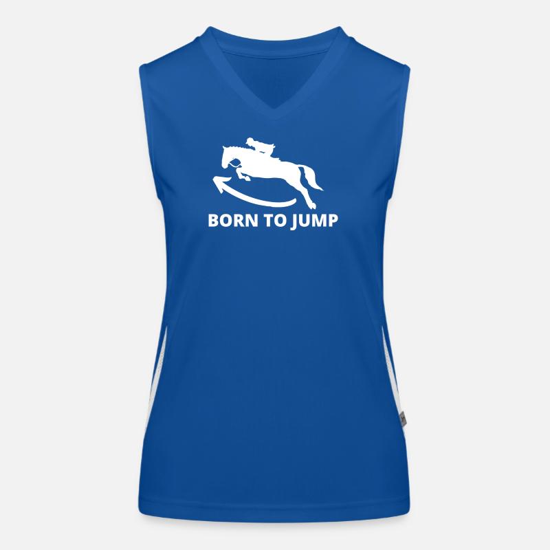 Dynamic jumping stallion Women's Functional Contrast Tank Top
