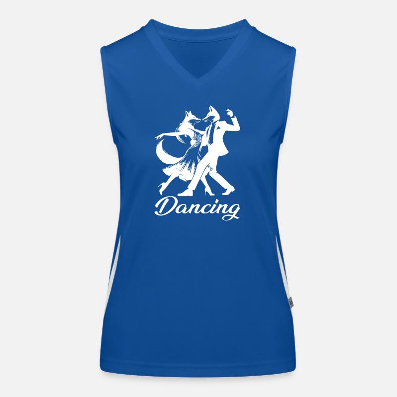 Tango Foxes Design – Danse Débardeur respirant contrasté Femme