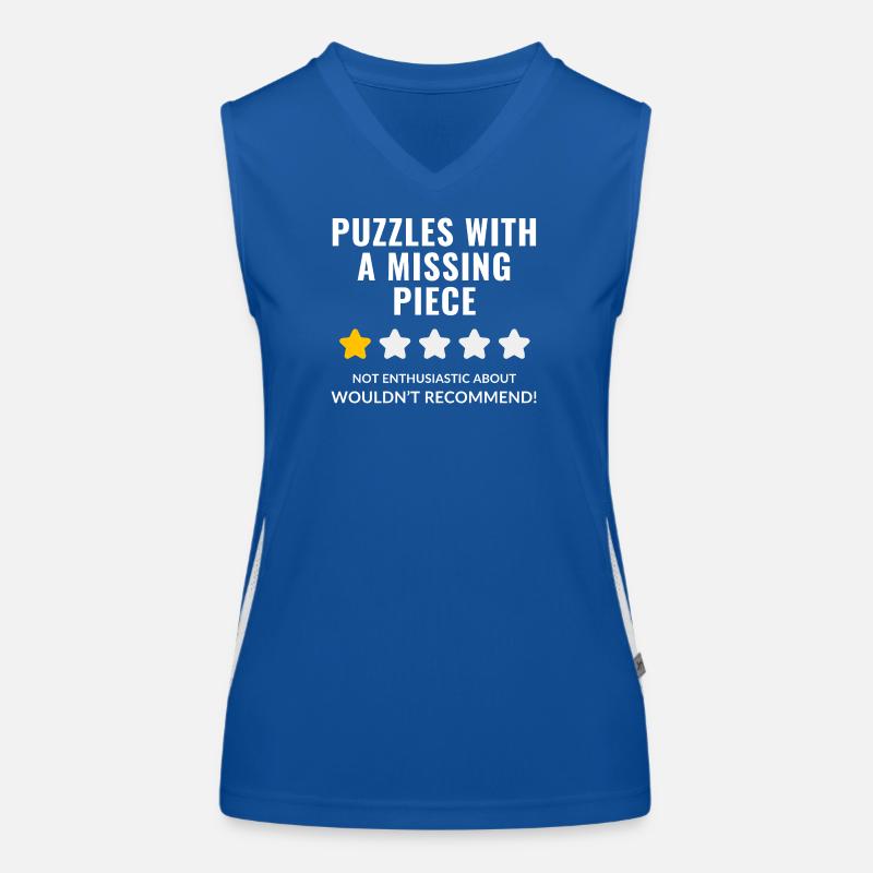 Conception de citation de puzzle Débardeur respirant contrasté Femme