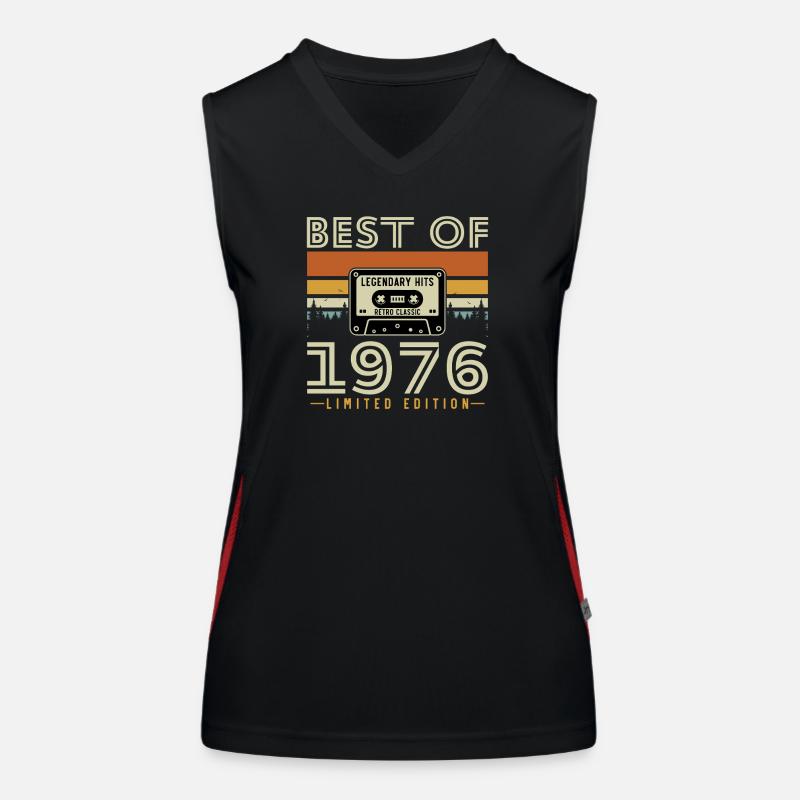 1976 Vintage Retro Geburtstagsgeschenk Funktionelles Kontrast-Tank Top für Frauen