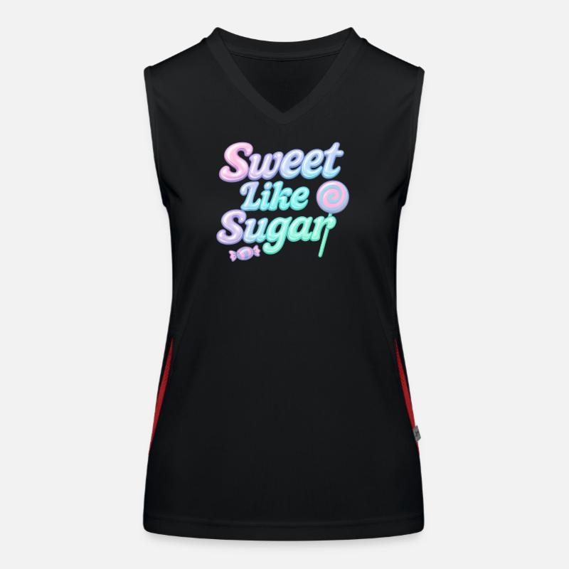 Doux comme du sucre / Y2K Design Débardeur respirant contrasté Femme