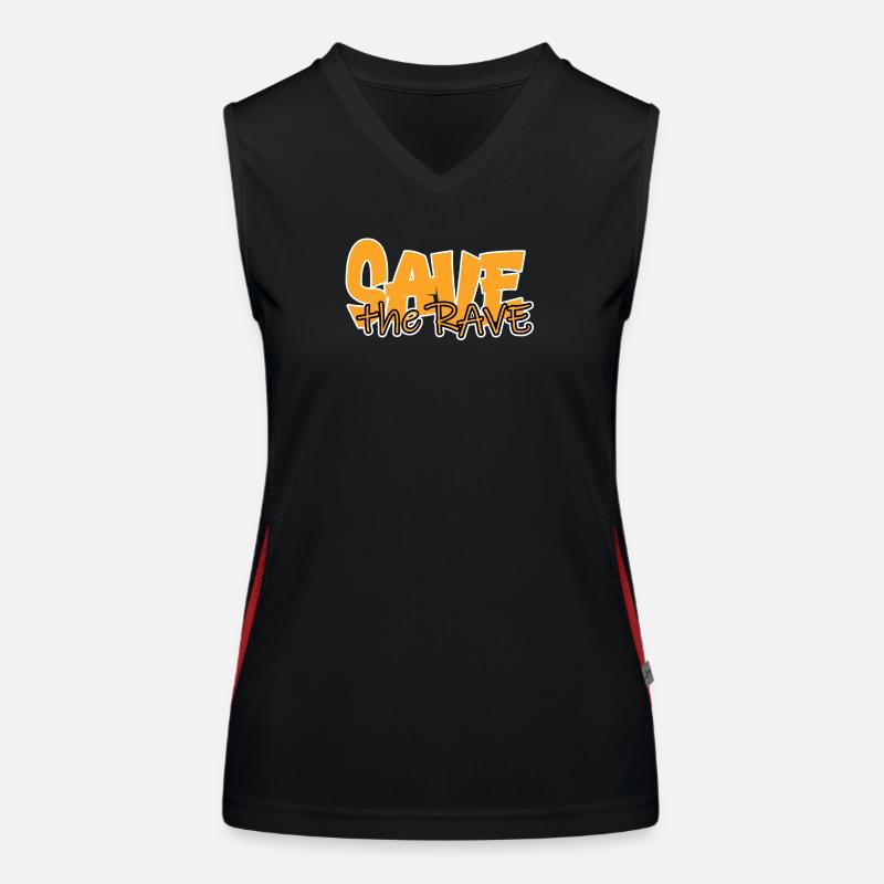 save the rave Women's Functional Contrast Tank Top