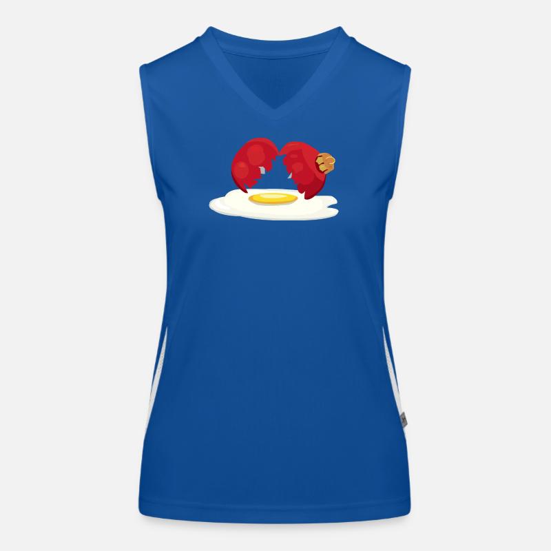 Weihnachtskugel zerbrochenes Ei Funktionelles Kontrast-Tank Top für Frauen