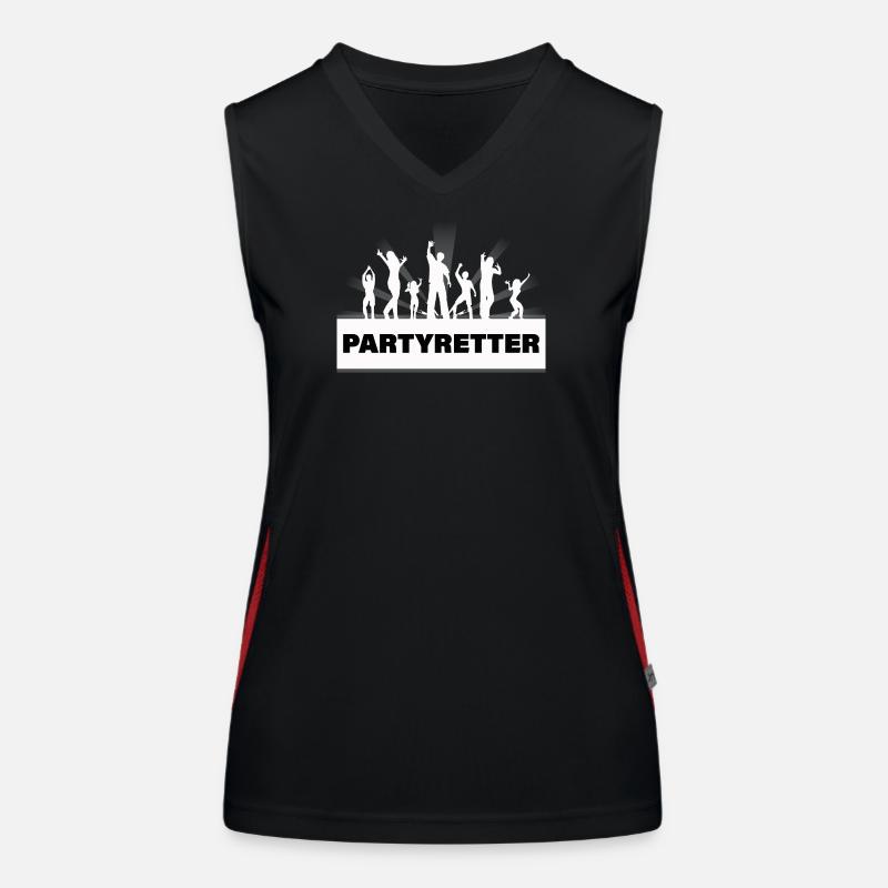 PARTY SAVERS Women's Functional Contrast Tank Top
