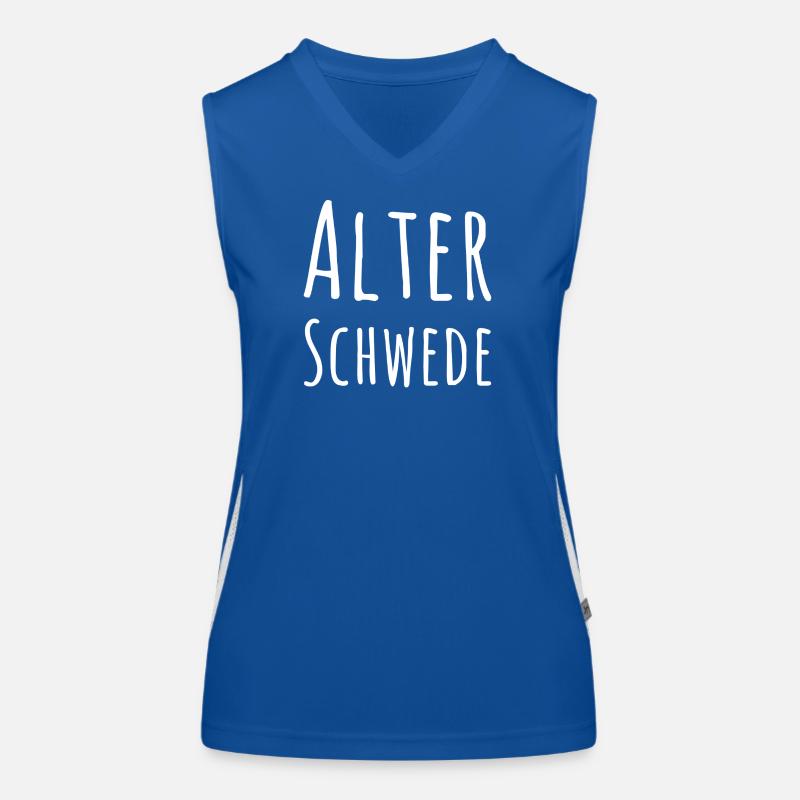 Alter Schwede Fun Design Funktionelles Kontrast-Tank Top für Frauen