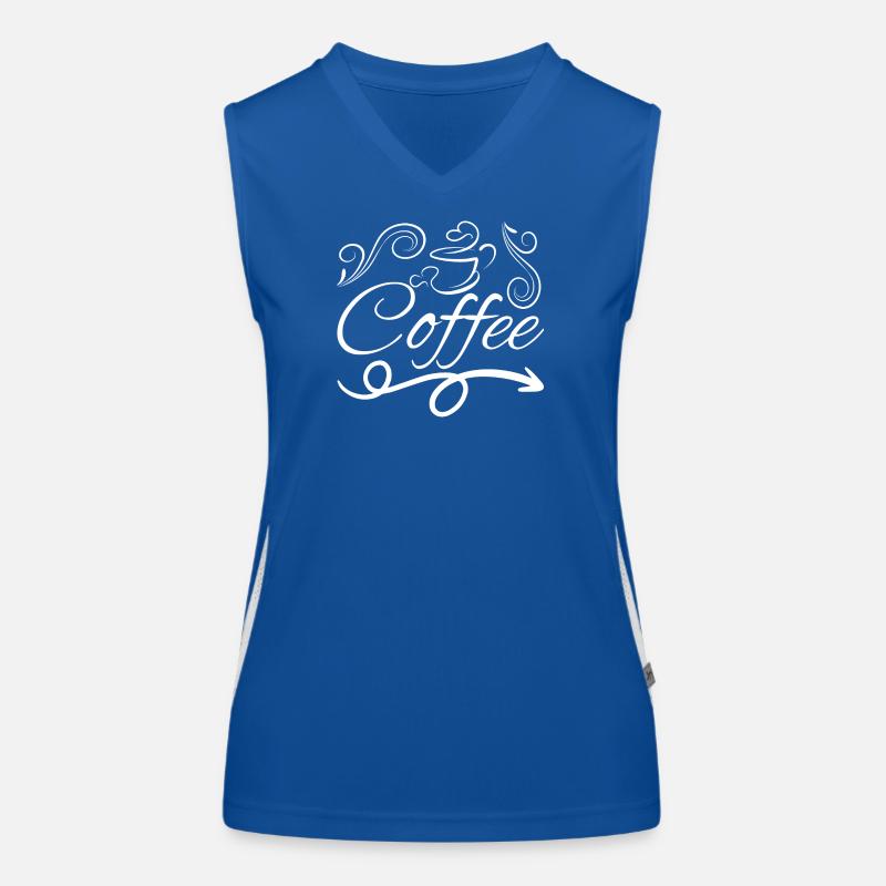 Du café, rien que du café Débardeur respirant contrasté Femme
