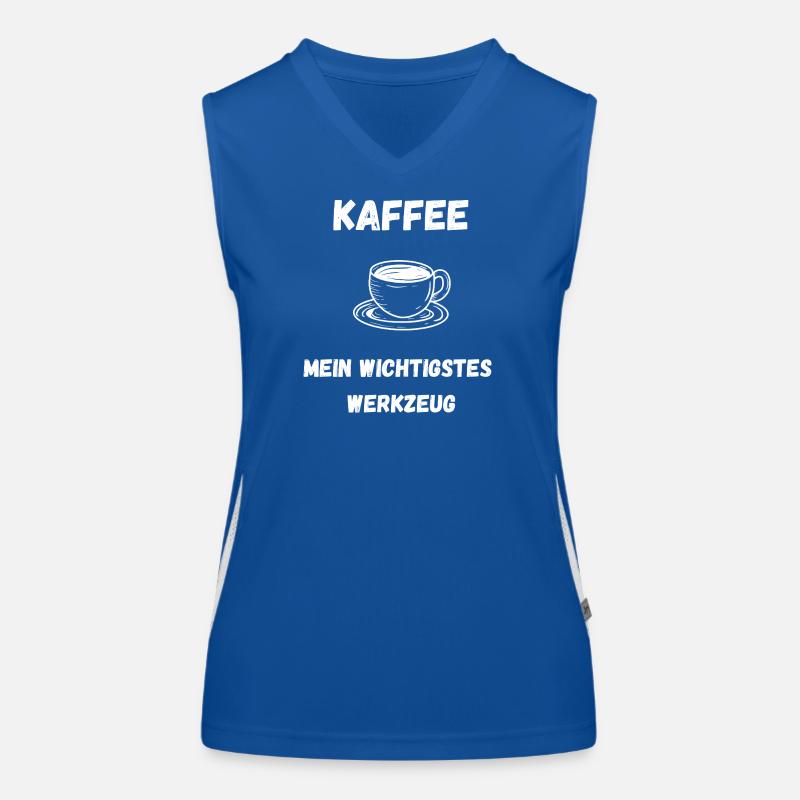 Chemise de café – mon outil le plus important Débardeur respirant contrasté Femme
