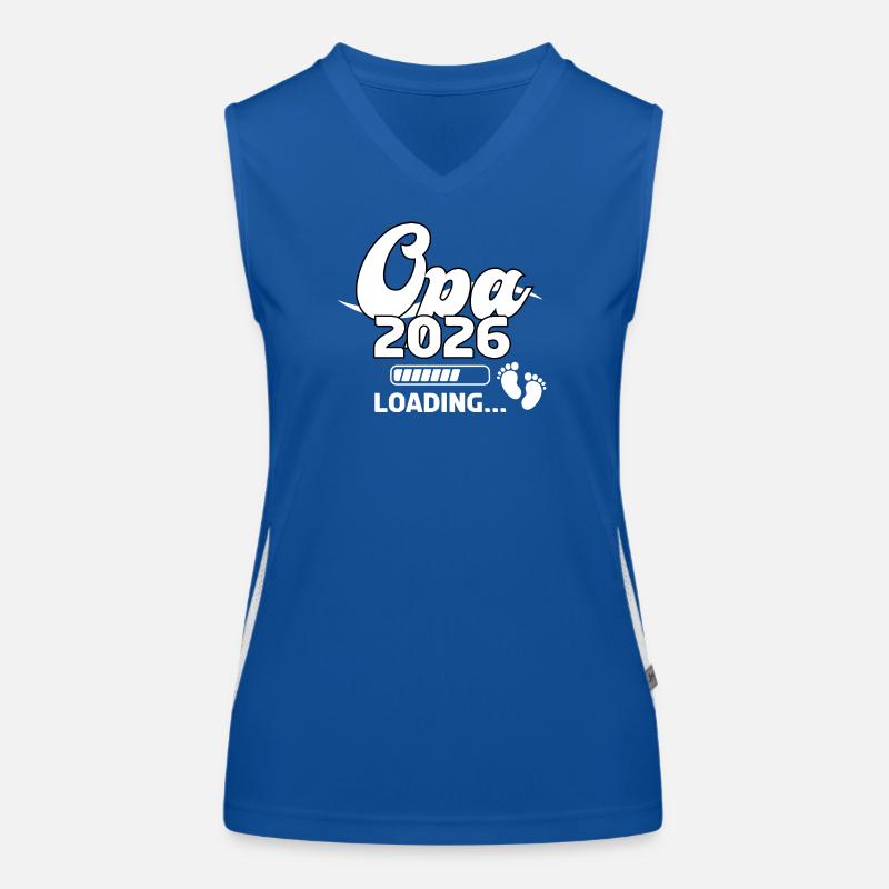 Opa 2026 Loading Baby Footprints Design Funktionelles Kontrast-Tank Top für Frauen