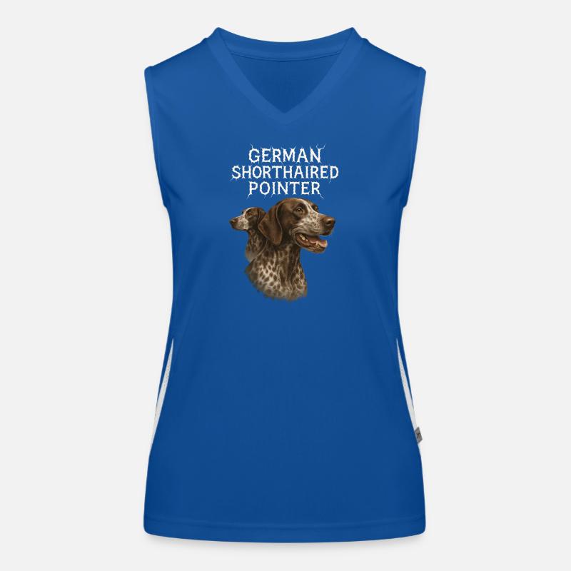German Shorthaired Pointer Women's Functional Contrast Tank Top