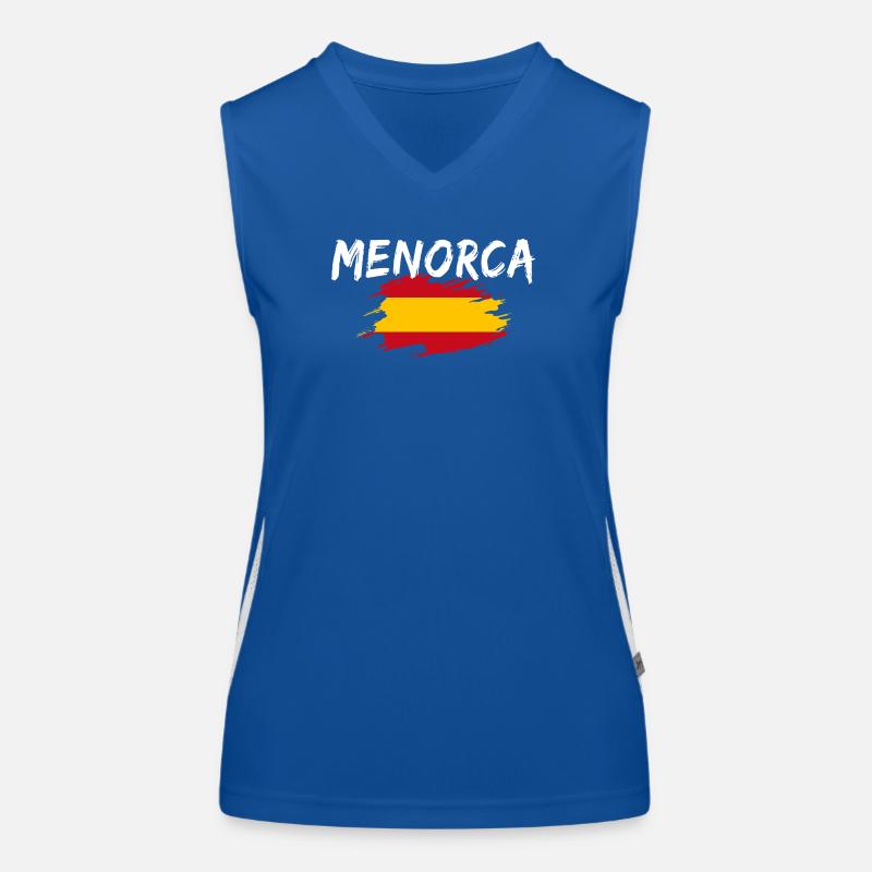 Menorca Spanien Funktionelles Kontrast-Tank Top für Frauen