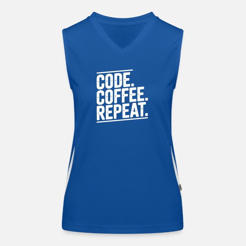 Code Coffee Repeat Débardeur respirant contrasté Femme