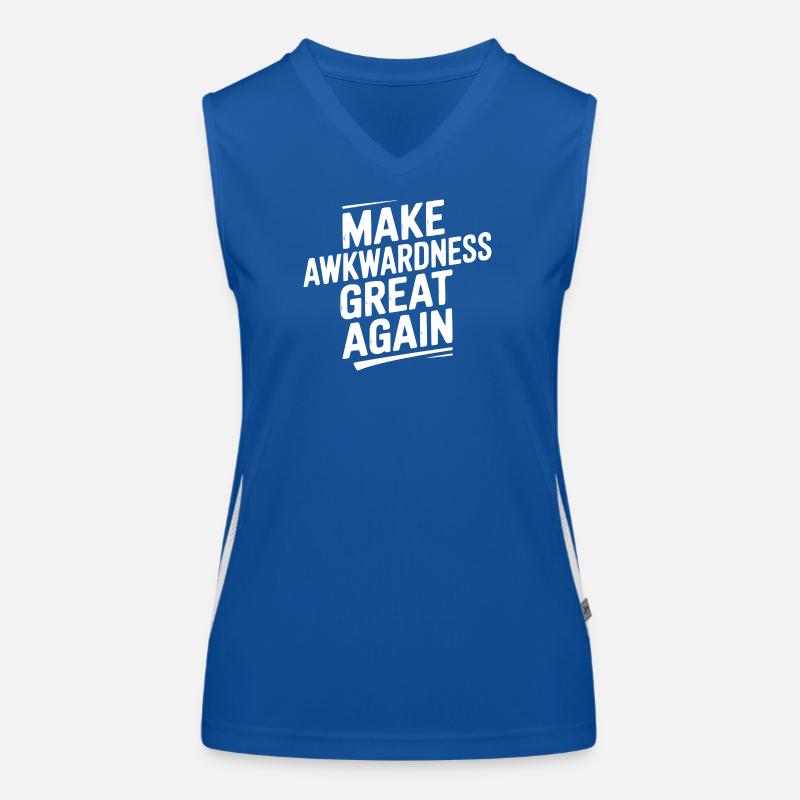Make Awkwardness Great Again Women's Functional Contrast Tank Top
