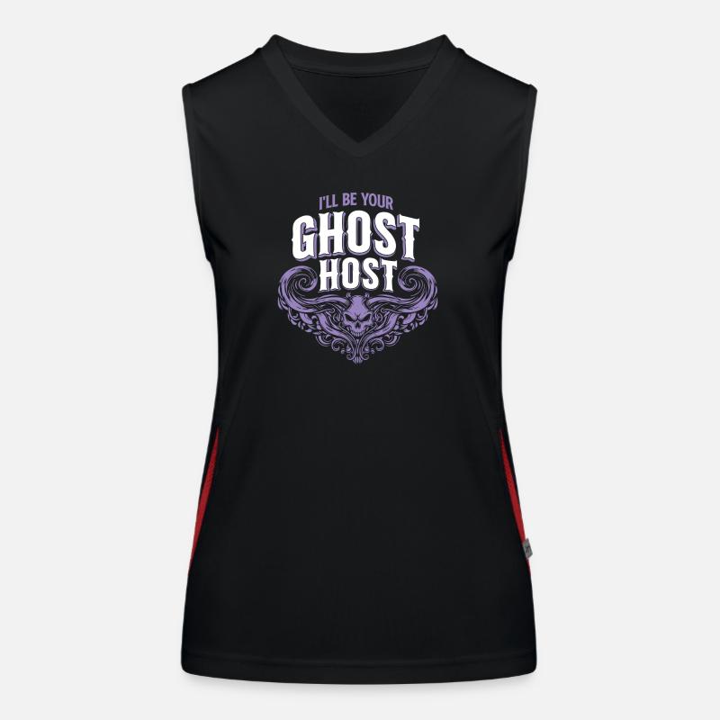 I'll Be Your Ghost Host — Spooky Host Einladung Funktionelles Kontrast-Tank Top für Frauen