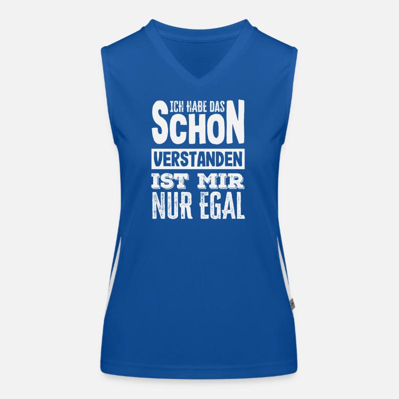 Got it – I don't care, sarcasm Women's Functional Contrast Tank Top