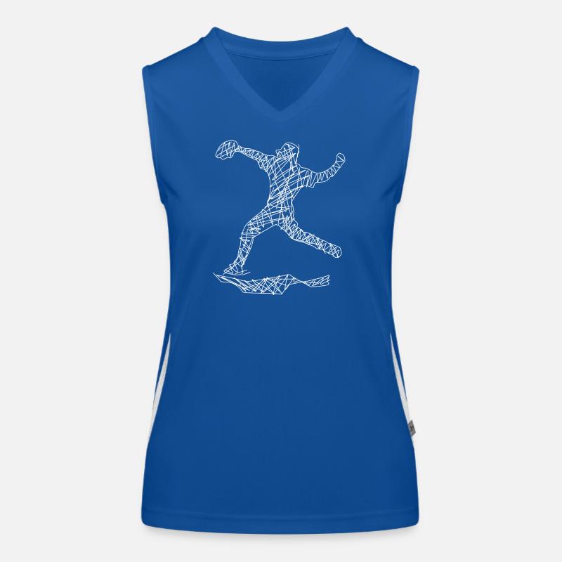 Baseball Funktionelles Kontrast-Tank Top für Frauen