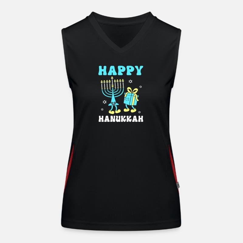 Hanoukka Hanoukka Hanoukka Débardeur respirant contrasté Femme